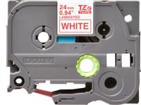 Brother TZE-252 labelprinter-tape Rood op wit - thumbnail