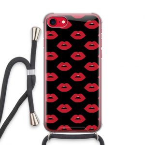 Lips: iPhone SE 2020 Transparant Hoesje met koord