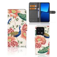 Telefoonhoesje | Met pasjeshouder | voor Xiaomi 13 Pro Pink Peacock