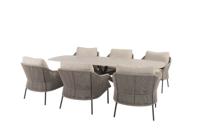 Florence low diningset met Nevada tafel terre sabia panna 250 x 105 cm Taste - Taste