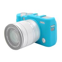 PULUZ zachte siliconen beschermhoes voor FUJIFILM X-a3/X-A10 (blauw)