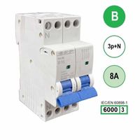 SEP krachtstroom installatieautomaat 8A INS36-3NB08 inst. 3p+n B8 6kA (36mm) 3101643008
