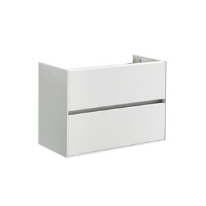 Wastafelonderkast Sanilux Compact Greeploos Soft Close 80x38x56 Hoogglans Wit