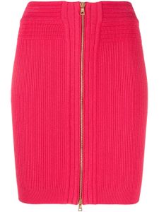 Balmain minijupe à taille haute - Rose