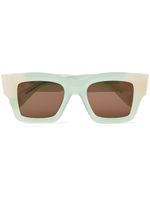 Jacquemus lunettes de soleil Baci à monture carrée - Vert - thumbnail