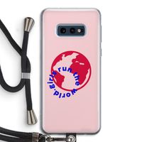 Run The World: Samsung Galaxy S10e Transparant Hoesje met koord