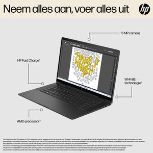 HP ENVY x360 15-fh0000nd AMD Ryzen™ 7 7730U Hybride (2-in-1) 39,6 cm (15.6") Touchscreen Full HD 16 GB LPDDR4x-SDRAM 512 GB SSD Wi-Fi 6E (802.11ax) Windows 11 Home Zwart