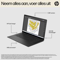 HP ENVY x360 15-fh0000nd AMD Ryzen™ 7 7730U Hybride (2-in-1) 39,6 cm (15.6") Touchscreen Full HD 16 GB LPDDR4x-SDRAM 512 GB SSD Wi-Fi 6E (802.11ax) Windows 11 Home Zwart - thumbnail