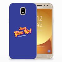 Samsung Galaxy J5 2017 | Siliconen hoesje | met naam Never Give Up Samsung Galaxy J5 2017 | Siliconen hoesje | met naam Never Give Up