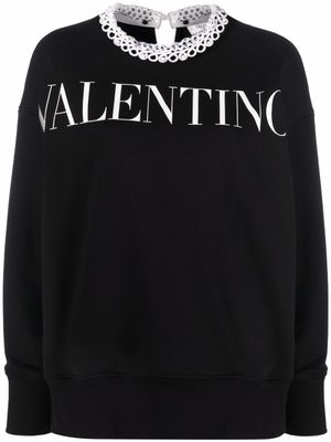 Valentino Garavani sweat à logo imprimé - Noir