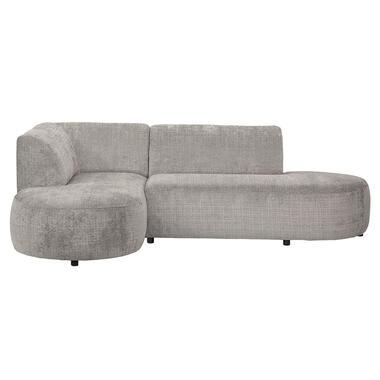 Hoekbank Luna links - stof Cremona - beige - Leen Bakker