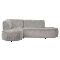 Hoekbank Luna links - stof Cremona - beige - Leen Bakker