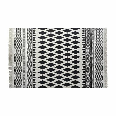 Tapijt DKD Home Decor Zwart Wit (120 x 180 x 0,7 cm)