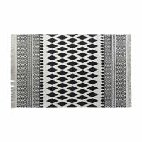 Tapijt DKD Home Decor Zwart Wit (120 x 180 x 0,7 cm)