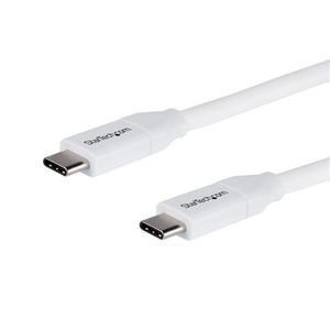 StarTech.com USB-C naar USB-C kabel met 5A/100W Power Delivery M/M wit 2 m USB 2.0 USB-IF certificatie