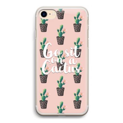Cactus quote: iPhone 7 Transparant Hoesje