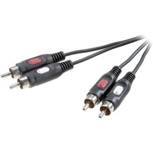 SpeaKa Professional SP-7869764 Cinch Audio Aansluitkabel [2x Cinch-stekker - 2x Cinch-stekker] 1.50 m Zwart