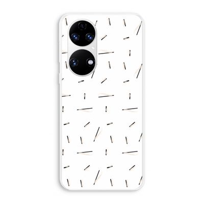 Hipster stripes: Huawei P50 Transparant Hoesje