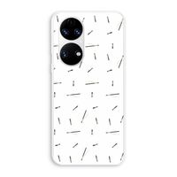 Hipster stripes: Huawei P50 Transparant Hoesje