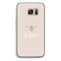 Be(e) kind: Samsung Galaxy S7 Transparant Hoesje - thumbnail