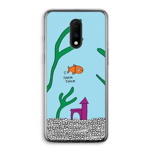 Aquarium: OnePlus 7 Transparant Hoesje