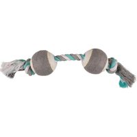 Hondenspeelgoed Jim Katoenen Knoopbeen Duotennis Groen - 40 cm 40 cm Flamingo Groen - thumbnail