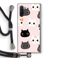 Katten: Samsung Galaxy Note 10 Transparant Hoesje met koord