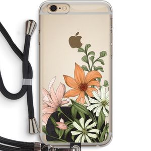 Floral bouquet: iPhone 6 PLUS / 6S PLUS Transparant Hoesje met koord