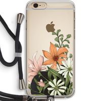 Floral bouquet: iPhone 6 PLUS / 6S PLUS Transparant Hoesje met koord