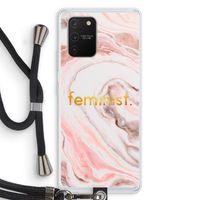 Feminist: Samsung Galaxy S10 Lite Transparant Hoesje met koord