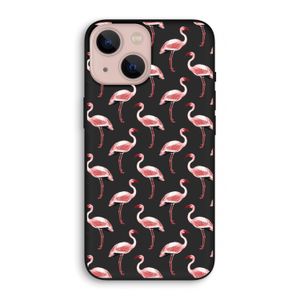 Flamingoprint groen: iPhone 13 mini Biologisch afbreekbaar hoesje