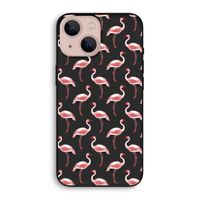 Flamingoprint groen: iPhone 13 mini Biologisch afbreekbaar hoesje