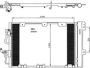 Condensor, airconditioning 35556