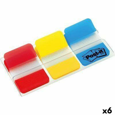 Zelfklevende briefjes Post-it Multicolour 22 Lakens 25 x 38 mm (6 Stuks)