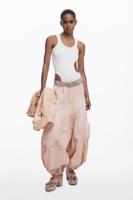 Cut-out mouwloos T-shirt - WHITE - L Cut-out mouwloos T-shirt - WHITE - L