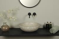 Beton Waschbecken, hell Beton rund, 44*14,5 cm BET-507lc