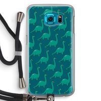 Diplodocus: Samsung Galaxy S6 Transparant Hoesje met koord