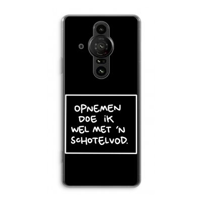 Schotelvod: Sony Xperia Pro-I Transparant Hoesje