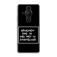 Schotelvod: Sony Xperia Pro-I Transparant Hoesje