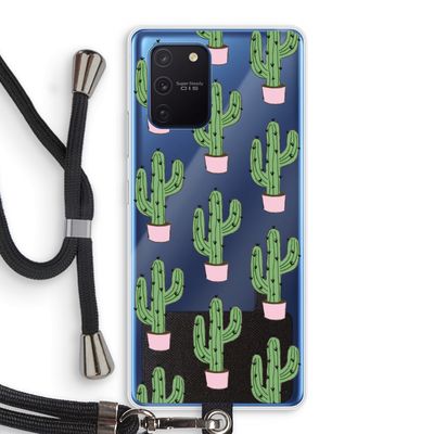 Cactus Lover: Samsung Galaxy Note 10 Lite Transparant Hoesje met koord
