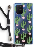 Cactus Lover: Samsung Galaxy Note 10 Lite Transparant Hoesje met koord