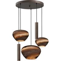 Masterlight 5-lichts hanglampCartone met Think Paper kappen - 2512-15-50-5-RC2-123