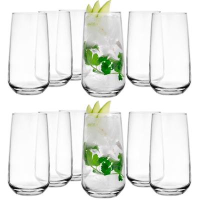 Longdrinkglazen - 18x - Tumblers - 480 ml - glas - water/sap/mix/drinkglazen