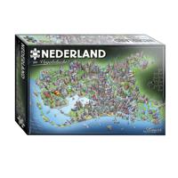 Legpuzzel Nederland in Vogelvlucht, 1000st. - thumbnail