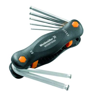 Weidmüller SKS 2,0-8,0 MR Inbus Haakse schroevendraaierset 2 mm, 2.5 mm, 3 mm, 4 mm, 5 mm, 6 mm, 8 mm 7-delig
