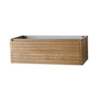 Wastafelonderkast BWS Karina 1 Lade Greeploos Soft Close 119x40x52 cm Licht Noten