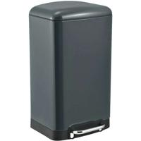 Pedaal keukenprullenbak - GREENWICH - KITCHEN MOVE - 40L - Design - Mat grijs in RVS
