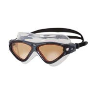 Zoggs Tri-Vision Mask zwembril zwart - oranje lens - thumbnail