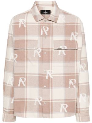 Represent Geruit overhemd - Beige
