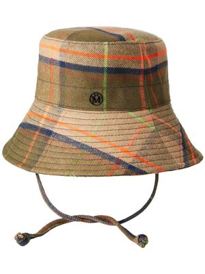 Maison Michel bob Angele à motif tartan - Tons neutres